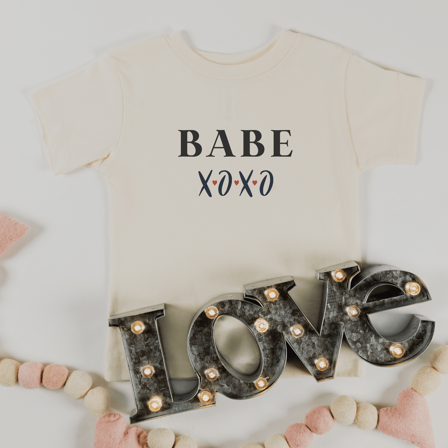 BABE xoxo Toddler Graphic Tee | 8 Colors