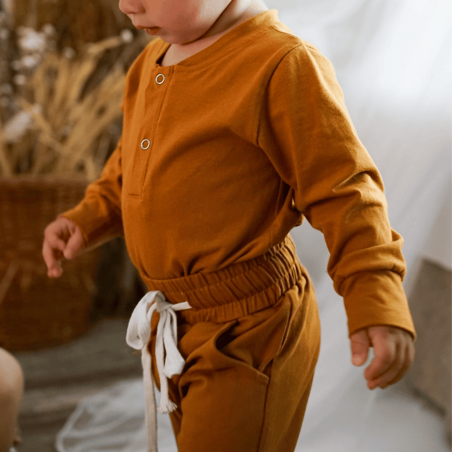 Baby 2 Piece Jogger Set - Rustic Orange